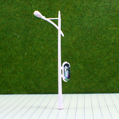 Китай Lamppost масштабной модели улицы афиши RC100 6V пластичный миниатюрный на план 10cm поезда поставщик