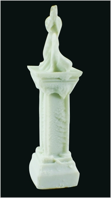 Китай MD01 Jade белого рабочего стола скульптура 3D модель 2 * 6.5 cm поставщик