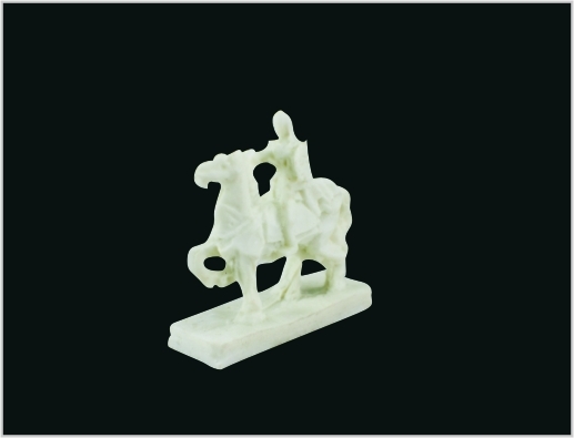 Китай MD06 Jade белые скульптура 3D масштаба модели кавалер 3 * 3,2 см поставщик