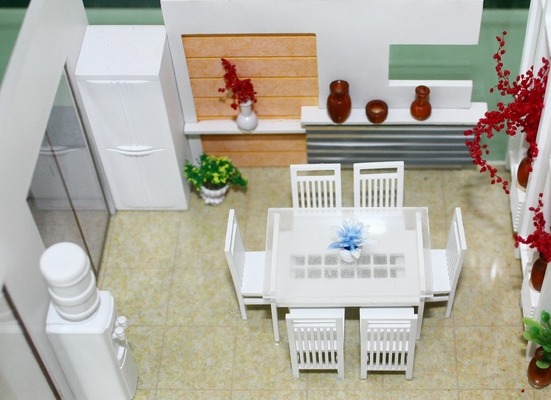 Китай Миниатюрный архитектурных 3D модели дом интерьера столовой поставщик