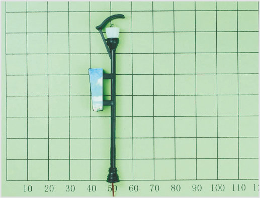 Китай T16 7,5 см улице Миниатюрная модель фонарный столб, люминесцентное для макета поезд поставщик