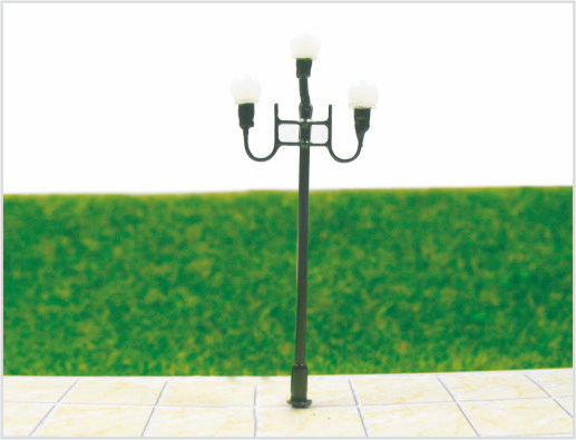 Китай План поезда Lamppost 7cm масштабной модели улицы афиши T77 6V пластичный миниатюрный поставщик
