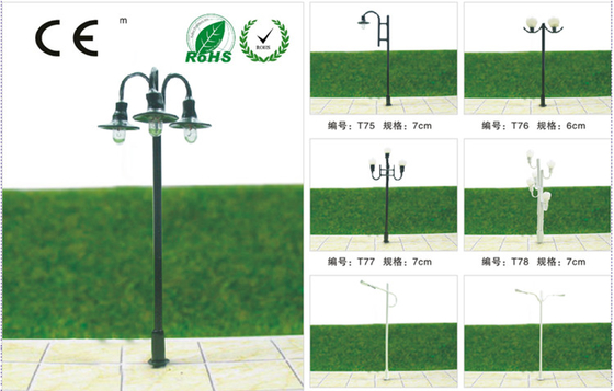 Lamppost 5.5cm масштабной модели улицы T53-Custom 6V светящий для HO плана поезда поставщик