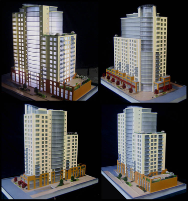 Кристаллический архитектурноакустический модельный создатель 3D красивейший для строить/модельные зданий поставщик