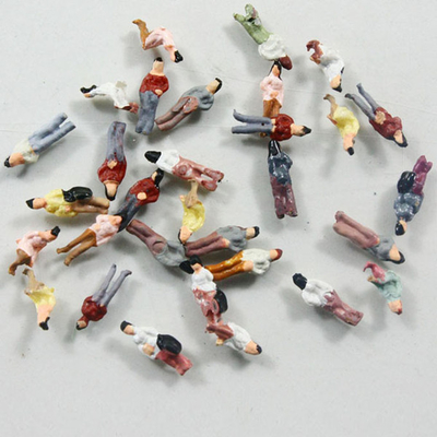 Люди масштабной модели пластичного 1:300 архитектурноакустические, 0.6cm покрасили диаграммы для плана поезда поставщик