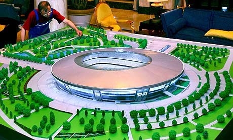 Круглые зеленые акриловые архитектурноакустические поставкы модели для плана футбольного стадиона поставщик