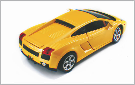 1/24 Diecast автомобили LamboighiniGallardo масштабной модели сплава желтые изготовленные на заказ как собрание поставщик